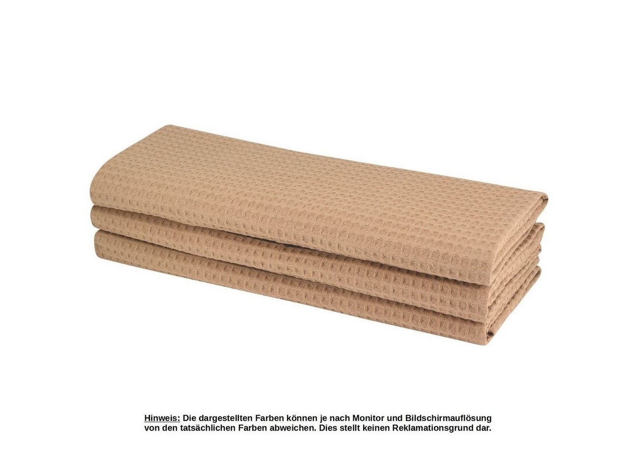 Engelland Geschirrtuch Poliertuch, (Vorteils-Set, 6-tlg., Waffel-Pique), 100 % Baumwolle, integrierte Aufhängeschlaufe, 70 x 50 cm – Bild 3 von 5