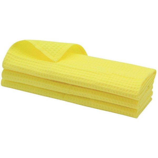 Engelland Geschirrtuch Poliertuch, (Vorteils-Set, 3-tlg., Waffel-Pique), 100 % Baumwolle, integrierte Aufhängeschlaufe, 70 x 50 cm