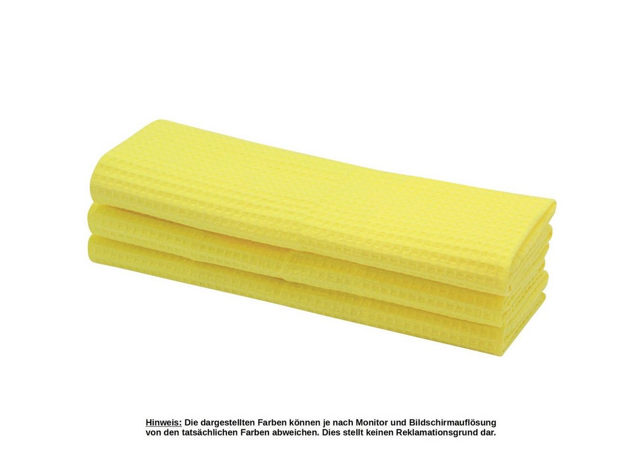 Engelland Geschirrtuch Poliertuch, (Vorteils-Set, 3-tlg., Waffel-Pique), 100 % Baumwolle, integrierte Aufhängeschlaufe, 70 x 50 cm – Bild 2 von 5