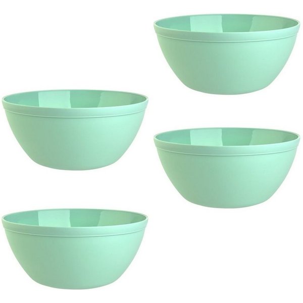 Engelland Müslischüssel Plastikschale, 900 ml, PP-Kunststoff (BPA-frei), (Vorteils-Set, 4-tlg), spülmaschinengeeignet, mikrowellengeeignet, Ø 16 cm, BPA-frei