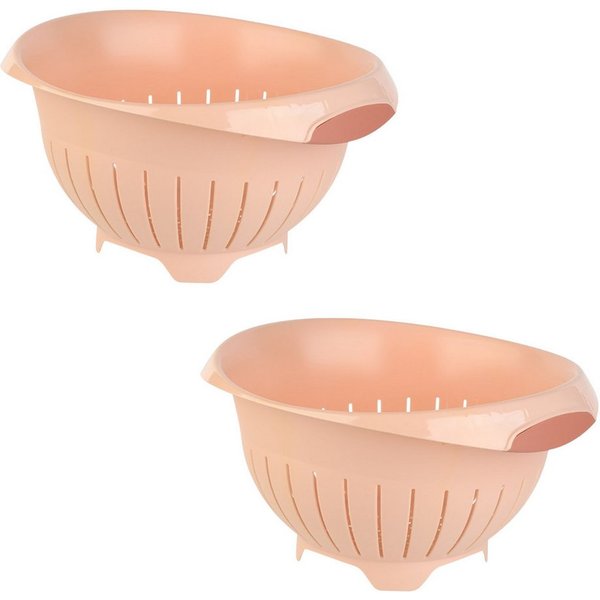 Engelland Nudelsieb Abtropfsieb, Seiher, Kunststoff, (Vorteils-Set, 2-St., Ø 24,5 cm), spülmaschinengeeignet, BPA-frei, lebensmittelecht