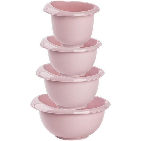 Engelland Rührschüssel Backschüssel-Set, Kunststoff, (Vorteils-Set, 4-tlg), spülmaschinengeeignet, mikrowellengeeignet, Ausgusslippe