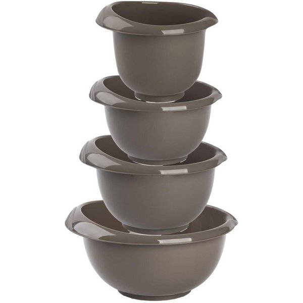 Engelland Rührschüssel Backschüssel-Set, Kunststoff, (Vorteils-Set, 4-tlg), spülmaschinengeeignet, mikrowellengeeignet, Ausgusslippe