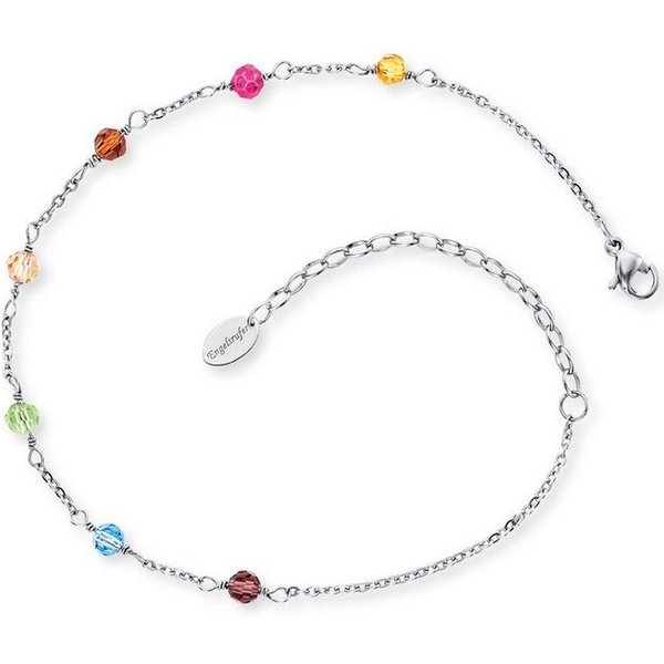 Engelsrufer Fußkette Glasperlen, mit Glassteinen