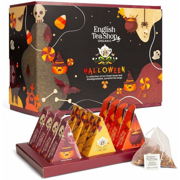 English Tea Shop Tee Geschenk "Halloween" BIO, 12 Pyramiden Beutel