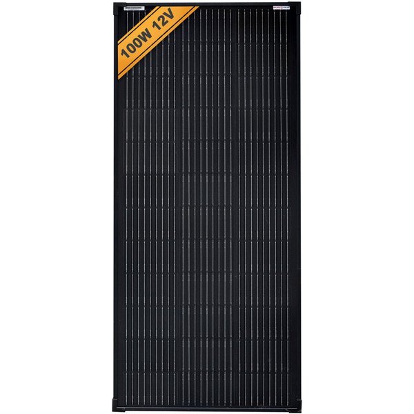 enjoy solar Solarmodul FULL BLACK Monokristallin PERC-Zellen 50W- 200W 12V, Monokristallin PERC, (Leistungsgarantie bis 10 Jahren mit 90% und bis 25 Jahren mit 
