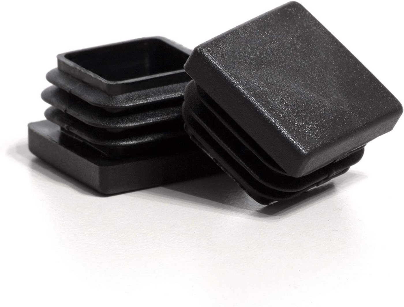 Enkotrade Endkappe Lamellenstopfen, (21-St), Schwarz, quadratisch, 13 x 13 mm, UV-beständig. Made in Germany – Bild 2 von 3