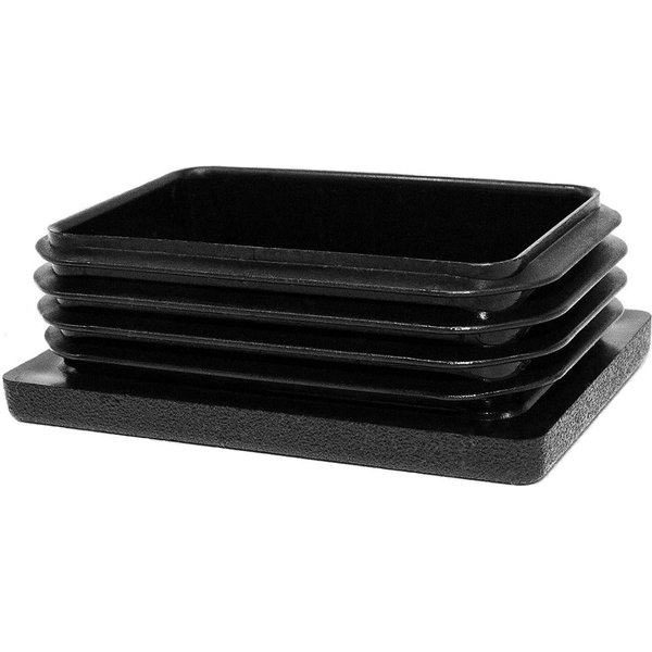 Enkotrade Endkappe Lamellenstopfen rechteckig, (21-St), Schwarz, rechteckig, 35 x 25 mm, UV-beständig. Made in Germany