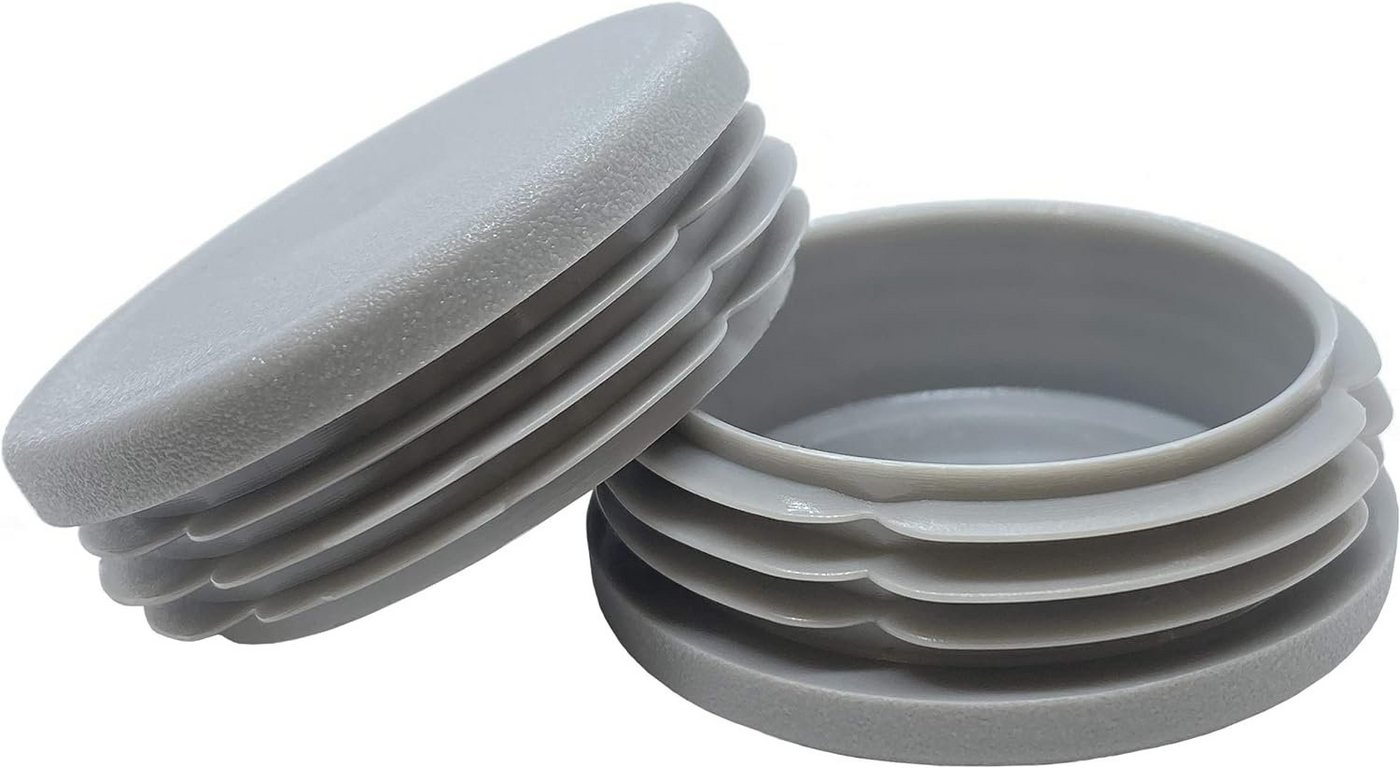 Enkotrade Endkappe Lamellenstopfen rund, (4-St), Grau, Rund, 16 mm, UV-beständig. Made in Germany – Bild 3 von 4