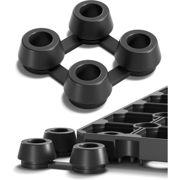 Entrando Fußmatte aus Gummi, Ringgummimatte, Verbinder, Höhe: 22 mm, robust, rutschfest, pflegeleicht, wetterfest, belastbar, erweiterbar