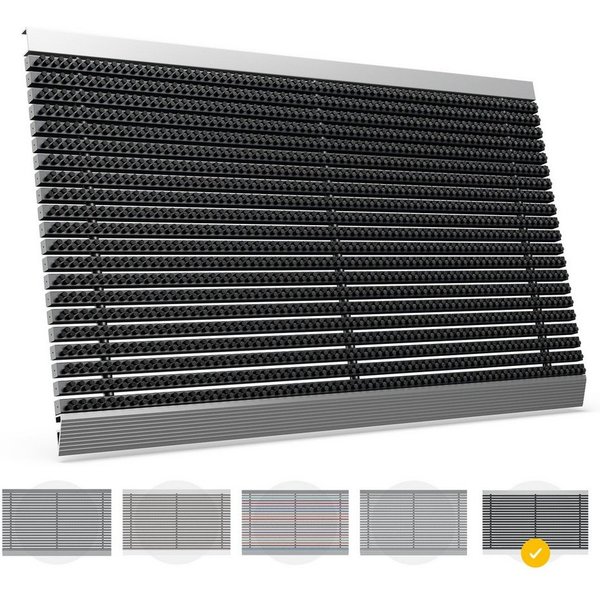 Entrando Fußmatte DUROMAS, Rechteckig, Höhe: 22 mm, Fußabtreter aus Alu & PP, für Außen, rutschfest, wetterfest, robust