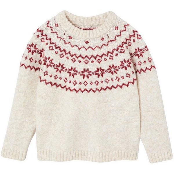 Envie de Fraise Pullunder Weihnachts-Pullover Kinder Jacquardstrick-Capsule