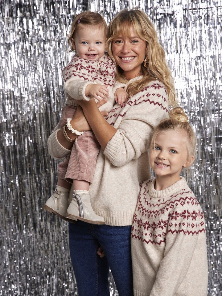 Envie de Fraise Pullunder Weihnachts-Pullover Kinder Jacquardstrick-Capsule – Bild 4 von 5