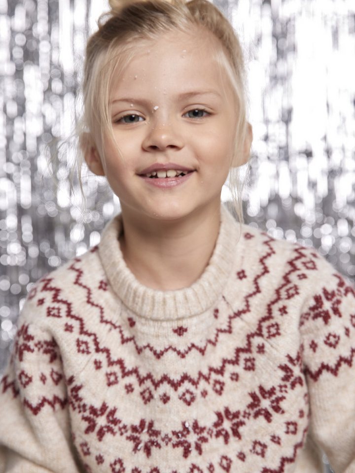 Envie de Fraise Pullunder Weihnachts-Pullover Kinder Jacquardstrick-Capsule – Bild 5 von 5