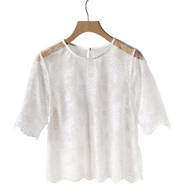 Envie de Fraise Umstandsbluse Transparente Spitzenbluse, Hochzeits-Capsule
