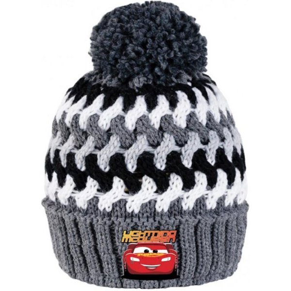 EplusM Strickmütze Strickmütze mit Logo von Lightning McQueen aus Disneys Filmreihe Cars
