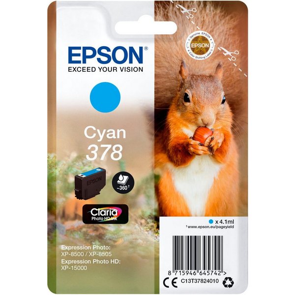 Epson original 378, Claria Photo HD (Eichhörnchen) Tintenpatrone