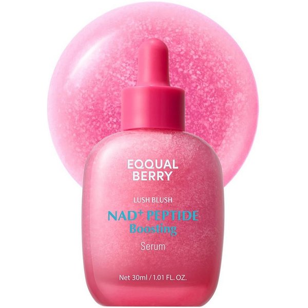 Eqqualberry Gesichtsserum NAD+ Peptide Boosting Serum 30ml – Anti-Aging Serum mit NAD, 14 Peptiden, Ceramide & Hyaluron – korean skincare für, Elastizität & str