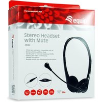 Equip Stereo-Headset Wired mit Mikro 3,5mm 1.80m schwarz