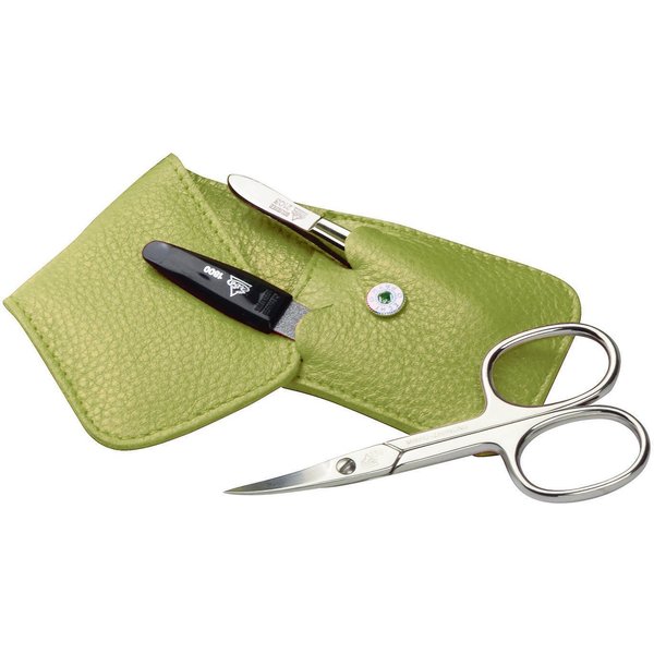 ERBE Maniküre-Etui Siena, 3 tlg., Hochwertiges Lederetui mit präzisen Pflegewerkzeugen für unterwegs.