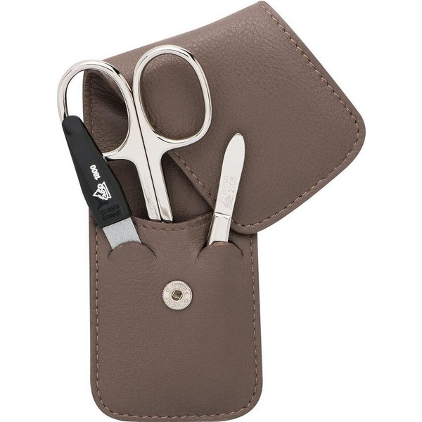 ERBE Maniküre-Etui Siena, 3 tlg., Taschen-Lederetui