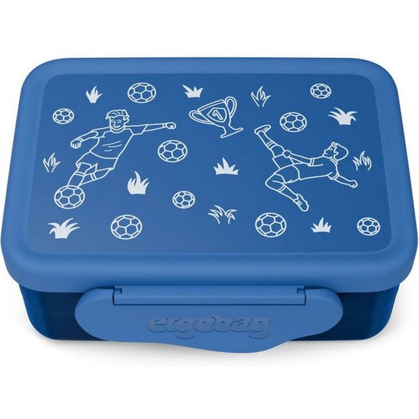ergobag Lunchbox Edelstahl Brotdose, Edelstahl, (Edelstahl Brotdose, 3-tlg., 1x Brotdose, 1x Trennfach), spülmaschinengeeignet bis 45 Grad, Handwäsche empfohlen
