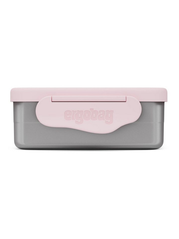 ergobag Lunchbox Edelstahl Brotdose, Edelstahl, (Edelstahl Brotdose, 3-tlg., 1x Brotdose, 1x Trennfach), spülmaschinengeeignet bis 45 Grad, Handwäsche empfohlen – Bild 2 von 4