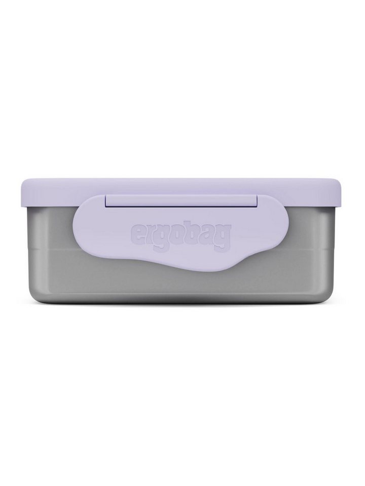 ergobag Lunchbox Edelstahl Brotdose, Edelstahl, (Edelstahl Brotdose, 3-tlg., 1x Brotdose, 1x Trennfach), spülmaschinengeeignet bis 45 Grad, Handwäsche empfohlen – Bild 2 von 4