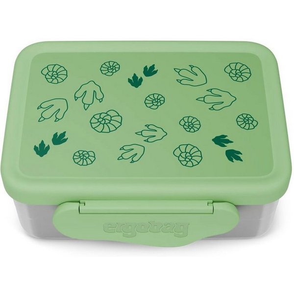 ergobag Lunchbox Edelstahl Brotdose, Edelstahl, (Edelstahl Brotdose, 3-tlg., 1x Brotdose, 1x Trennfach), spülmaschinengeeignet bis 45 Grad, Handwäsche empfohlen