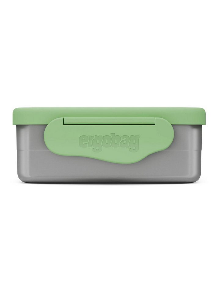 ergobag Lunchbox Edelstahl Brotdose, Edelstahl, (Edelstahl Brotdose, 3-tlg., 1x Brotdose, 1x Trennfach), spülmaschinengeeignet bis 45 Grad, Handwäsche empfohlen – Bild 2 von 4