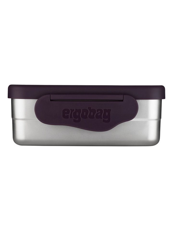ergobag Lunchbox Edelstahl Brotdose, Edelstahl, (Edelstahl Brotdose, 3-tlg., 1x Brotdose, 1x Trennfach), spülmaschinengeeignet bis 45 Grad, Handwäsche empfohlen – Bild 2 von 4