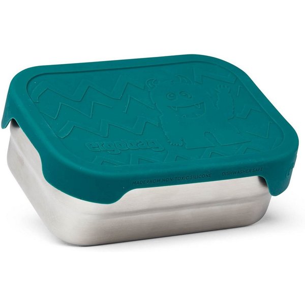 ergobag Lunchbox Edelstahl-Brotdose, 100% Metall, (Set, 2-tlg)