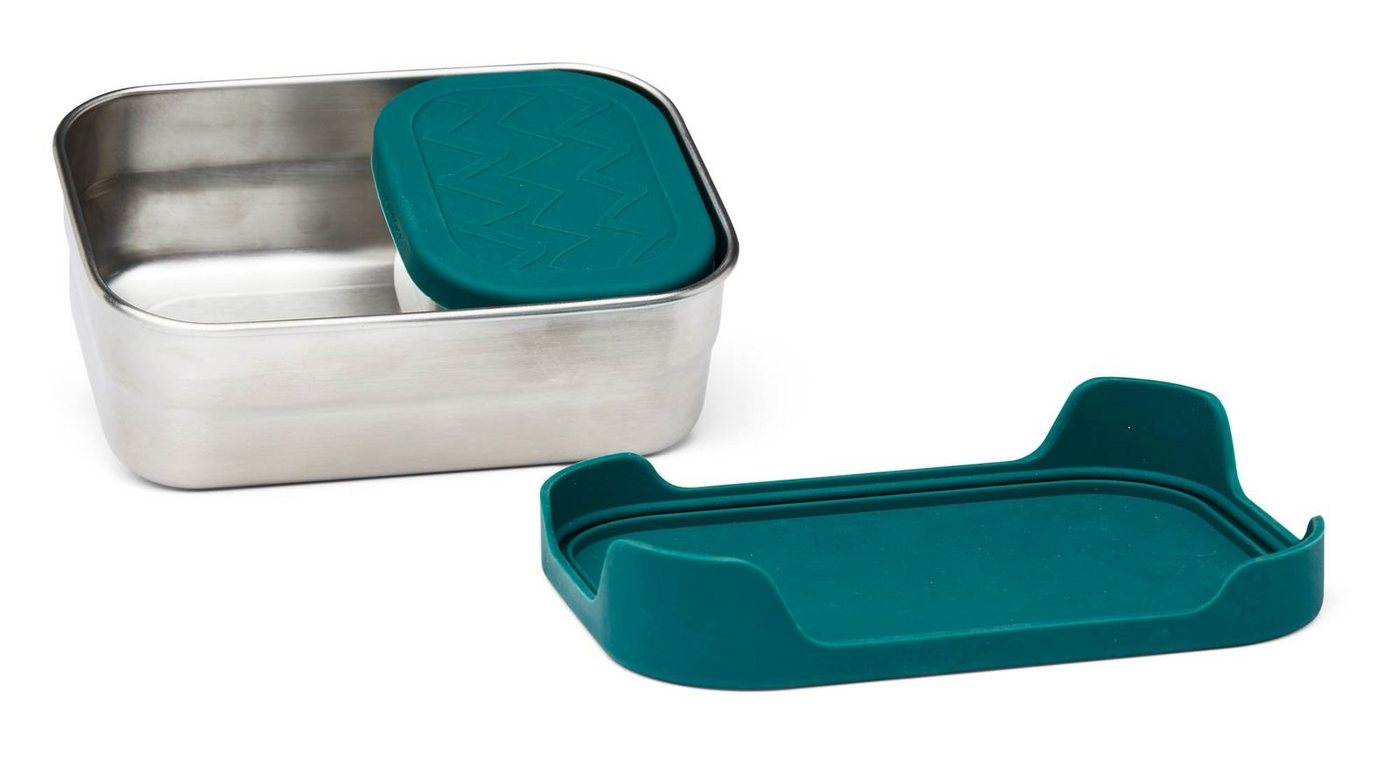 ergobag Lunchbox Edelstahl-Brotdose, 100% Metall, (Set, 2-tlg) – Bild 2 von 3