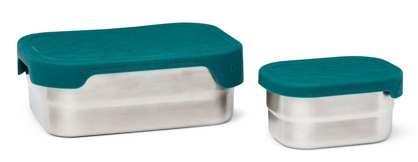 ergobag Lunchbox Edelstahl-Brotdose, 100% Metall, (Set, 2-tlg) – Bild 3 von 3
