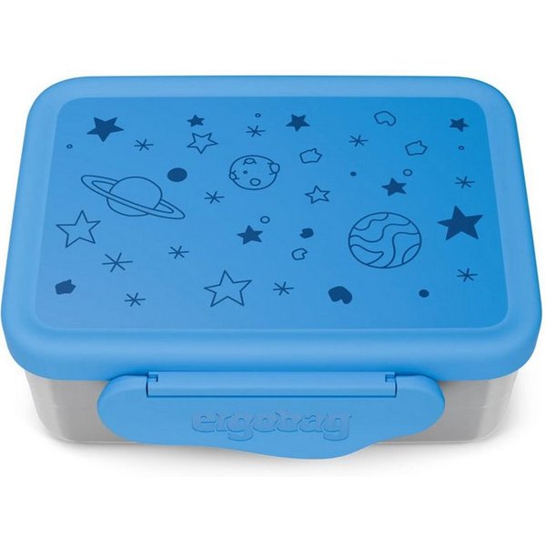 ergobag Lunchbox Edelstahl Brotdose, Edelstahl, (Edelstahl Brotdose, 3-tlg., 1x Brotdose, 1x Trennfach), spülmaschinengeeignet bis 45 Grad, Handwäsche empfohlen