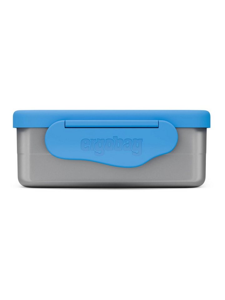 ergobag Lunchbox Edelstahl Brotdose, Edelstahl, (Edelstahl Brotdose, 3-tlg., 1x Brotdose, 1x Trennfach), spülmaschinengeeignet bis 45 Grad, Handwäsche empfohlen – Bild 2 von 4