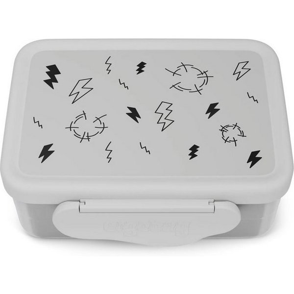 ergobag Lunchbox Edelstahl Brotdose, Edelstahl, (Edelstahl Brotdose, 3-tlg., 1x Brotdose, 1x Trennfach), spülmaschinengeeignet bis 45 Grad, Handwäsche empfohlen
