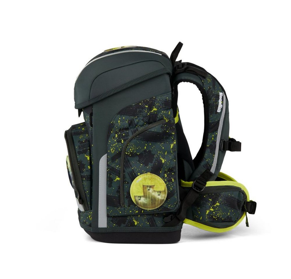 ergobag Schulranzen Cubo (inkl. Etui (befüllt), Schlamperrolle, Sportbeutel und Kletties, 5tlg) – Bild 3 von 5