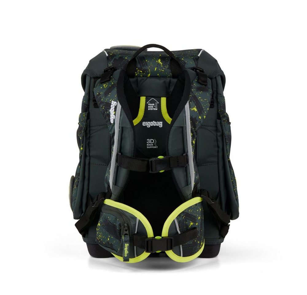 ergobag Schulranzen Cubo (inkl. Etui (befüllt), Schlamperrolle, Sportbeutel und Kletties, 5tlg) – Bild 4 von 5