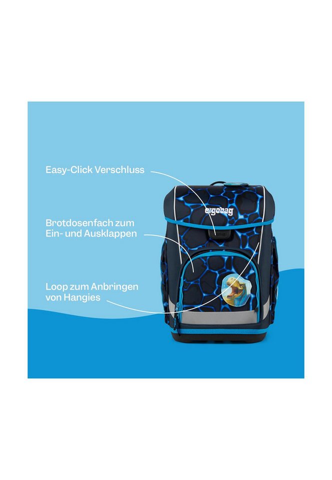 ergobag Schulranzen cubo light Bundle Set (5-tlg., 6-teiliges Set), wiegt nur 860g – Bild 2 von 5