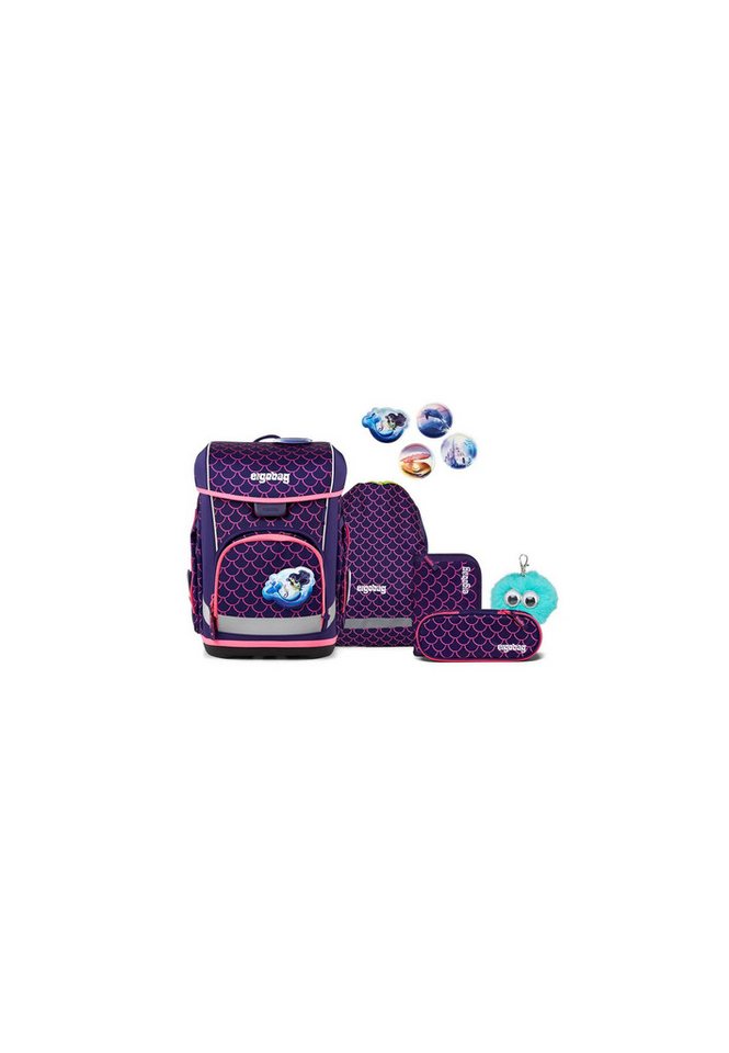 ergobag Schulranzen cubo light Bundle Set (5-tlg., 6-teiliges Set), wiegt nur 860g – Bild 4 von 5