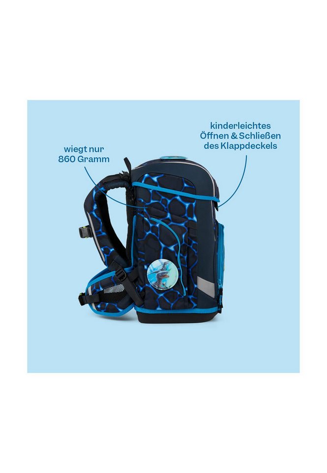 ergobag Schulranzen cubo light Bundle Set (5-tlg., 6-teiliges Set), wiegt nur 860g – Bild 5 von 5