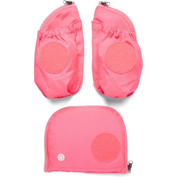 ergobag Schulranzen Fluo LED Seitentaschen Set, reflektierend