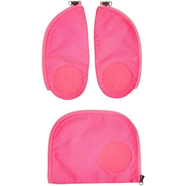 ergobag Schulranzen Fluo Zip Set (3-tlg), reflektierend