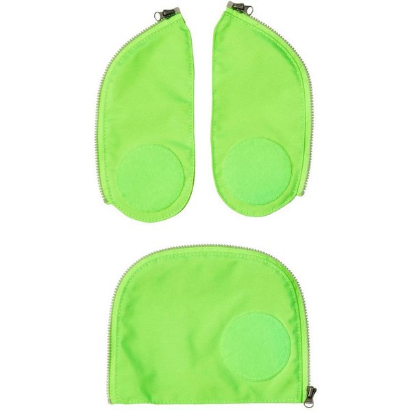ergobag Schulranzen Fluo Zip Set (3-tlg), reflektierend