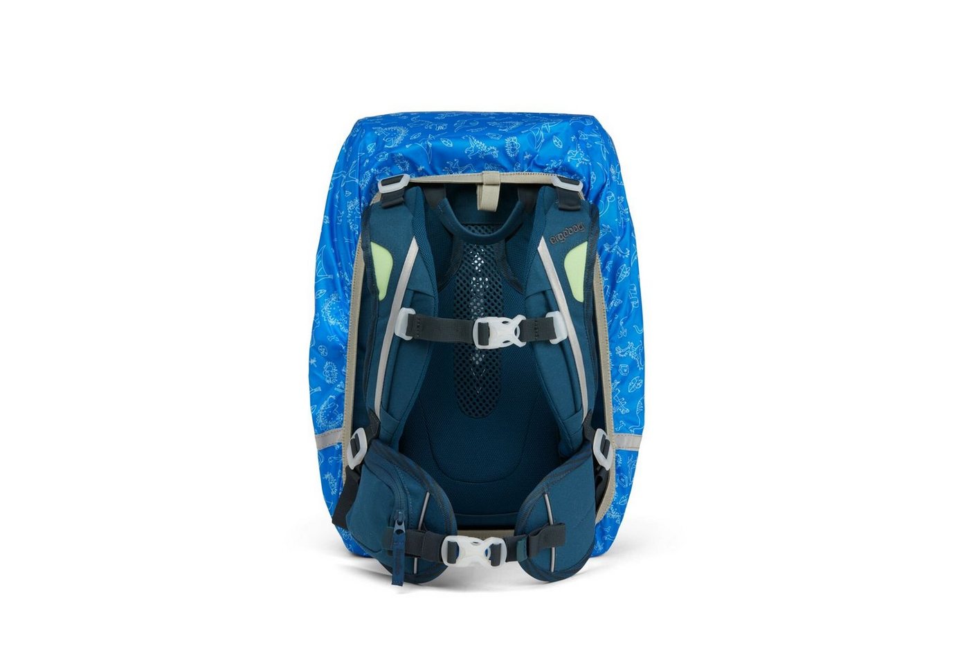 ergobag Schulranzen Regencape Dinos (1 Stück), reflektiert, für alle Ergobag Schulranzen – Bild 3 von 3