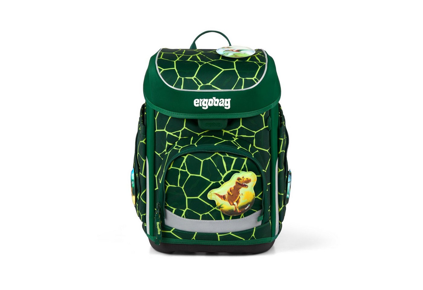 ergobag Schulranzen Schulranzen-Set CUBO BärRex 5-teilig, 25/26 (5-teilig), ergonomisch, höhenverstellbar, Your-Size-System, ab 1. Klasse – Bild 3 von 5