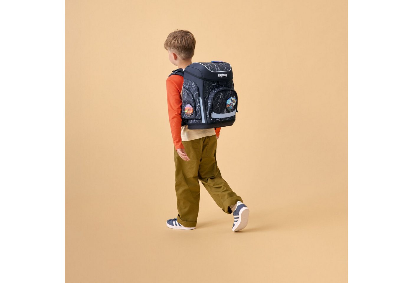 ergobag Schulranzen Schulranzen-Set CUBO Super ReflektBär 5-teilig, 25/26 (5-teilig), ergonomisch, höhenverstellbar, Your-Size-System, ab 1. Klasse – Bild 2 von 5