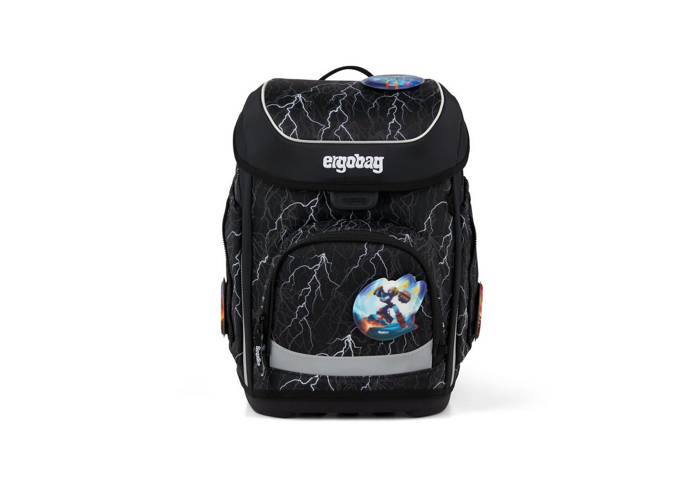 ergobag Schulranzen Schulranzen-Set CUBO Super ReflektBär 5-teilig, 25/26 (5-teilig), ergonomisch, höhenverstellbar, Your-Size-System, ab 1. Klasse – Bild 3 von 5