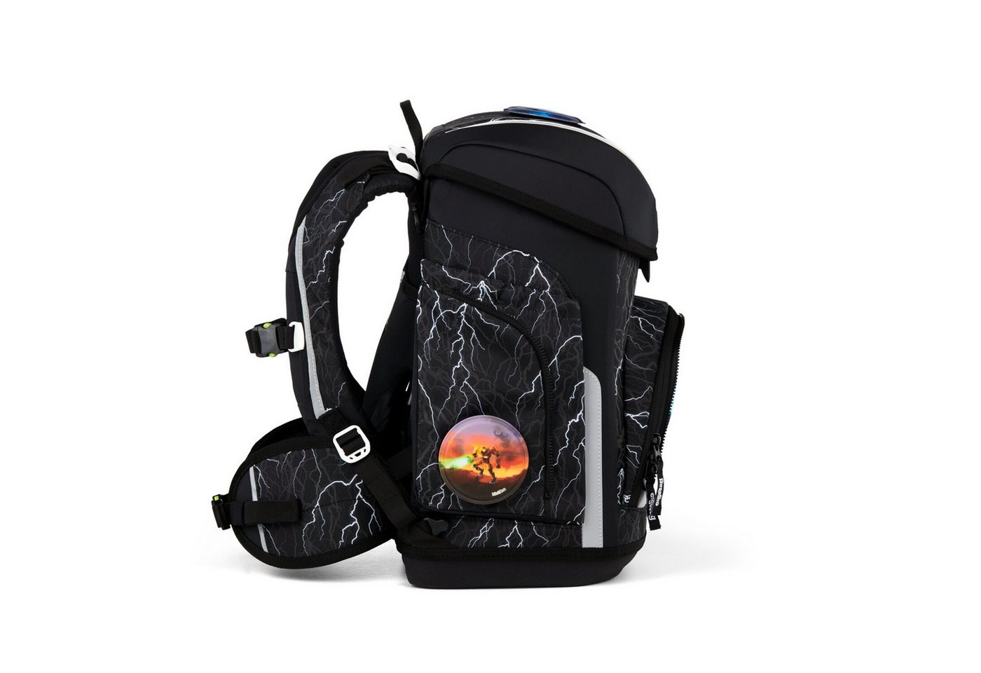ergobag Schulranzen Schulranzen-Set CUBO Super ReflektBär 5-teilig, 25/26 (5-teilig), ergonomisch, höhenverstellbar, Your-Size-System, ab 1. Klasse – Bild 5 von 5